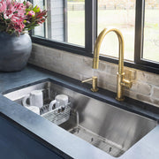 Nantucket Sinks STEPPE3918 Pro Series Undermount Stainless Steel Kitchen Sink with Compatible Accessories - view 7
