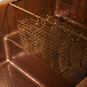 Nantucket Sinks X Studio Dearborn Copper STEPPE ™ Undermount Kitchen Sink - Hand-Hammered Copper STEPPE3918-HC - view 3