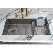 Nantucket Sinks X Studio Dearborn Copper STEPPE ™ Undermount Kitchen Sink - Hand-Hammered Copper STEPPE3918-HC - view 8