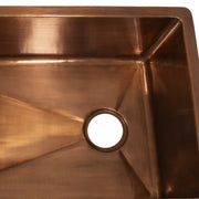 Nantucket Sinks X Studio Dearborn Copper STEPPE ™ Undermount Kitchen Sink - Light Antique Copper STEPPE3918-SMC - view 6