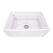 Nantucket Sinks 27 Inch Farmhouse Fireclay Sink with Drain and Grid T-FCFS27 - view 2