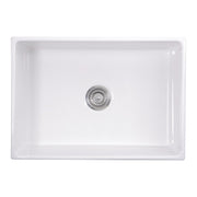 Nantucket Sinks 27 Inch Farmhouse Fireclay Sink with Drain and Grid T-FCFS27 - view 5