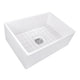 Nantucket Sinks 27 Inch Farmhouse Fireclay Sink with Drain and Grid T-FCFS27