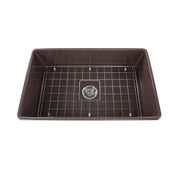 Nantucket Sinks 30 Inch Coffee Brown Fireclay Farmhouse Kitchen Sink T-FCFS30CB - view 2