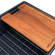Nantucket Sinks 30-inch Workstation Fireclay Apron Sink Side Drain - Matte Black T-PS30MB - view 4
