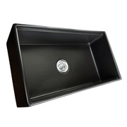 Nantucket Sinks 33-inch Workstation Fireclay Apron Sink with Accessories - Matte Black T-PS33MB - view 5