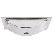 Nantucket Sinks Hand Hammered Stainless Steel Rectangle Undermount Bathroom Sink TRS - view 3