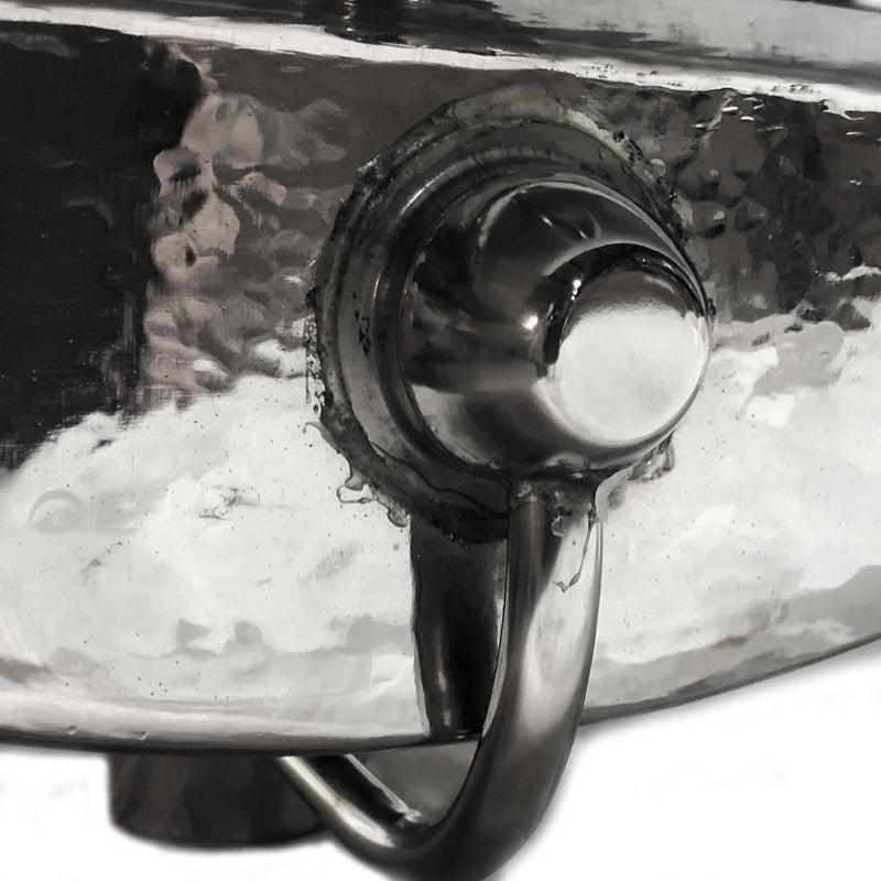 Nantucket Sinks Hammered Stainless Steel Rectangle Undermount Bathroom Sink with Overflow TRS-OF - view 5