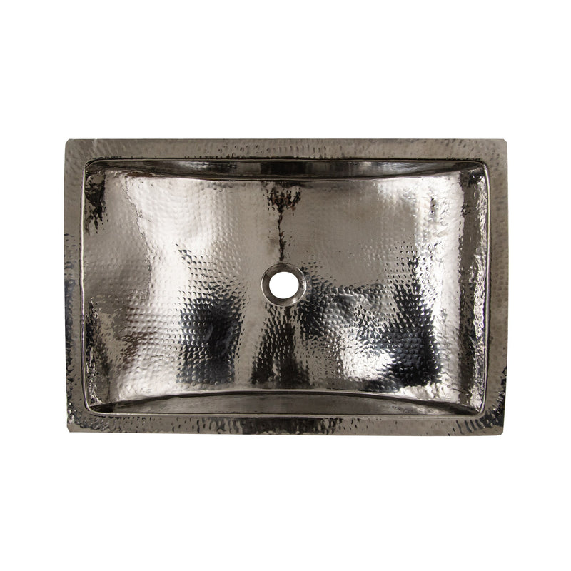 Nantucket Sinks TRS2416 - 23.75 Inch Hand Hammered Stainless Steel Bathroom Sink - view 3