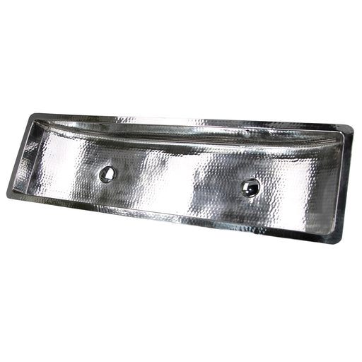 Nantucket Sinks TRS48-OF Stainless Steel Double Trough Undermount Bathroom Sink with Overflow - view 2