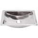 Nantucket Sinks Hand Hammered Stainless Steel Rectangle Undermount Bathroom Sink TRS