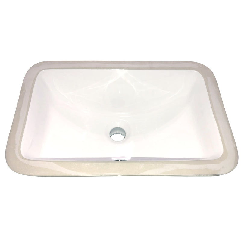 Nantucket Sinks UM-159-W Undermount Ceramic Sink In White - view 2