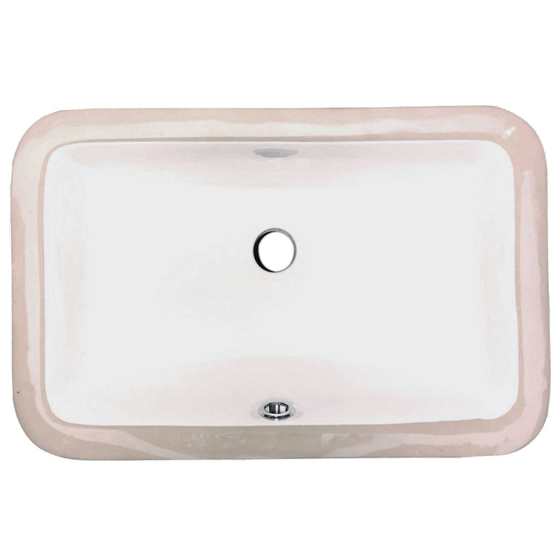Nantucket Sinks UM-159-W Undermount Ceramic Sink In White - view 3