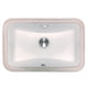 Nantucket Sinks UM-159-W Undermount Ceramic Sink In White