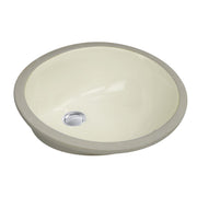 Nantucket Sinks 15 Inch X 12 Inch Undermount Ceramic Sink In Bisque UM-15x12-B - view 2