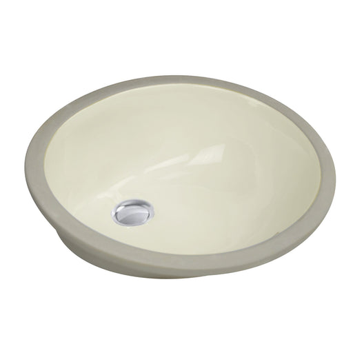 Nantucket Sinks 15 Inch X 12 Inch Undermount Ceramic Sink In Bisque UM-15x12-B - view 2