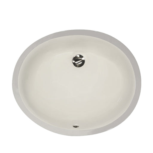 Nantucket Sinks 15 Inch X 12 Inch Undermount Ceramic Sink In Bisque UM-15x12-B