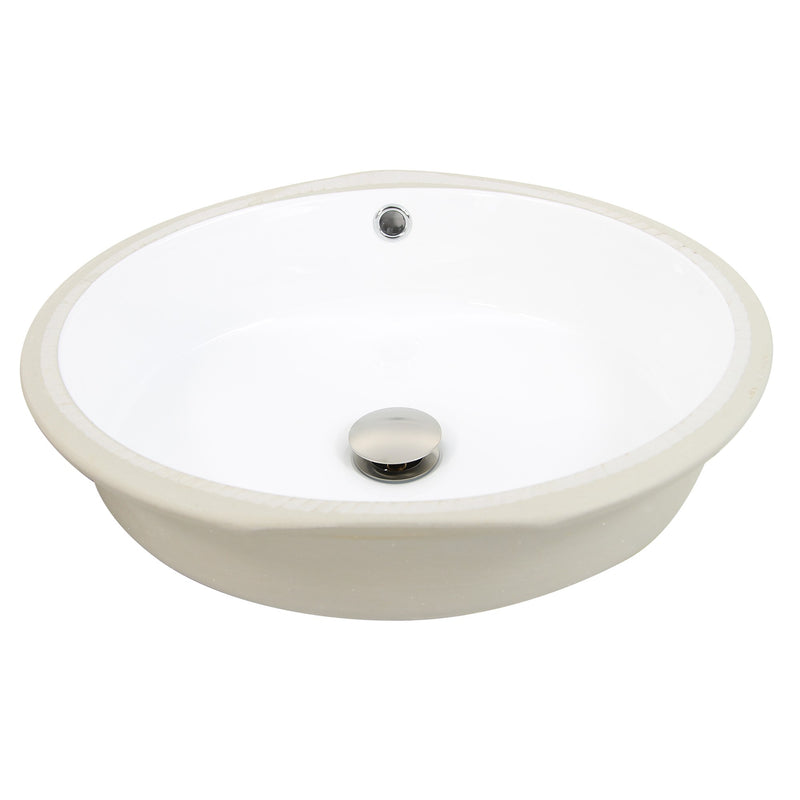 Nantucket Sinks Round Undermount Ceramic Sink In White UM-16CW - view 2