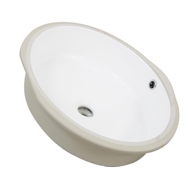 Nantucket Sinks Round Undermount Ceramic Sink In White UM-16CW - view 3