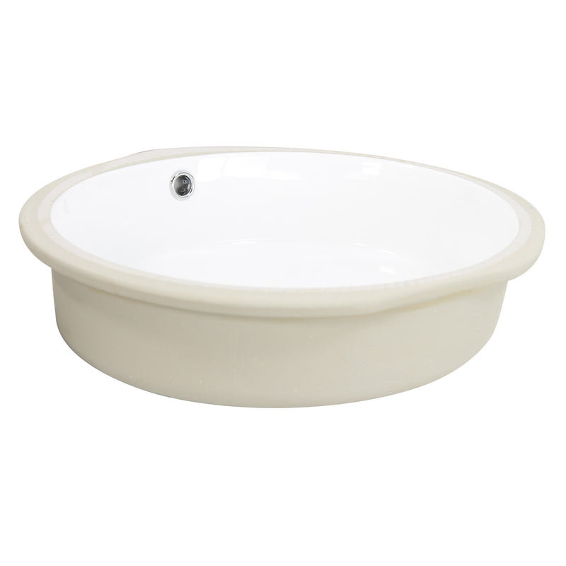 Nantucket Sinks Round Undermount Ceramic Sink In White UM-16CW - view 4
