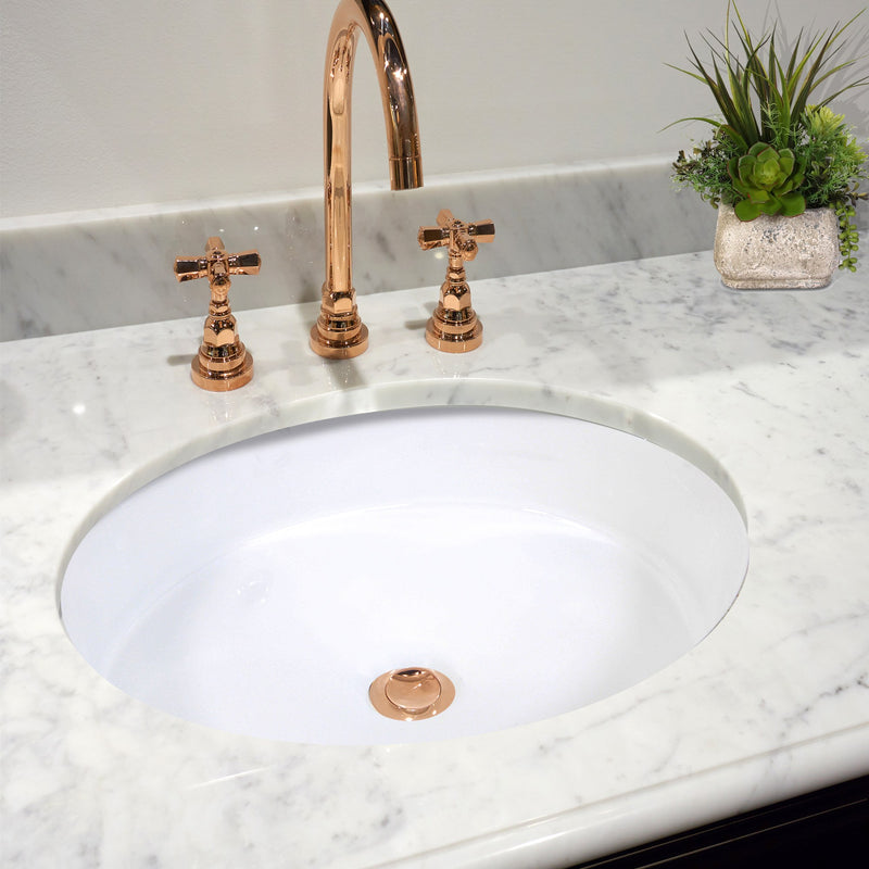 Nantucket Sinks Round Undermount Ceramic Sink In White UM-16CW - view 7