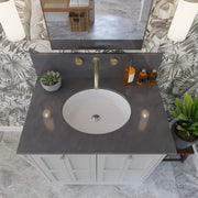 Nantucket Sinks Round Undermount Ceramic Sink In White UM-16CW - view 8