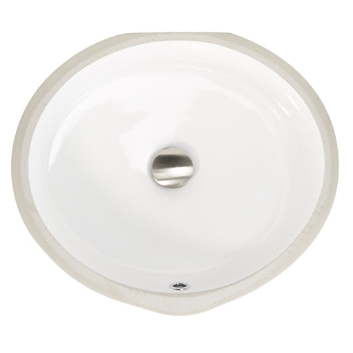 Nantucket Sinks Round Undermount Ceramic Sink In White UM-16CW