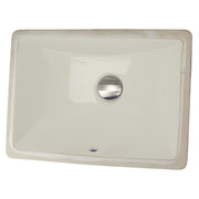 Nantucket Sinks 16 Inch X 11 Inch Undermount Ceramic Sink In Bisque UM-16x11-B - view 3