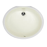 Nantucket Sinks 17 Inch X 14 Inch Undermount Ceramic Sink In Bisque UM-17x14-B-K