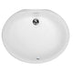 Nantucket Sinks 17 Inch X 14 Inch Undermount Ceramic Sink In White UM-17x14-W-K