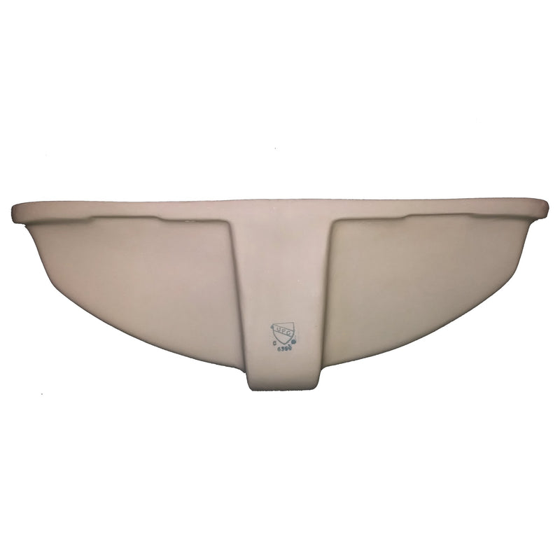 Nantucket Sinks 18 Inch X 12 Inch Undermount Ceramic Sink In Bisque UM-18x12-B - view 3