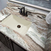 Nantucket Sinks 18 Inch X 12 Inch Undermount Ceramic Sink In Bisque UM-18x12-B - view 4