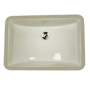 Nantucket Sinks 18 Inch X 12 Inch Undermount Ceramic Sink In Bisque UM-18x12-B