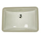 Nantucket Sinks 18 Inch X 12 Inch Undermount Ceramic Sink In Bisque UM-18x12-B