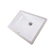 Nantucket Sinks 18 Inch x 13 Inch Undermount Ceramic Sink In White UM-18x13-W - view 2