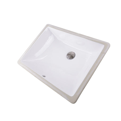 Nantucket Sinks 18 Inch x 13 Inch Undermount Ceramic Sink In White UM-18x13-W - view 2