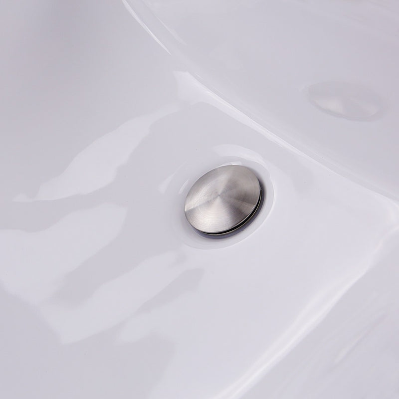 Nantucket Sinks 18 Inch x 13 Inch Undermount Ceramic Sink In White UM-18x13-W - view 3