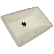 Nantucket Sinks 19 Inch X 11 Inch Undermount Ceramic Sink In Bisque UM-19x11-B - view 2