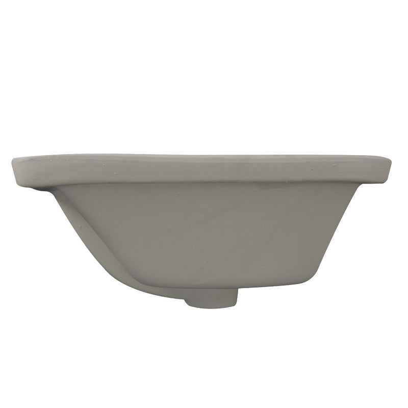 Nantucket Sinks 19 Inch X 11 Inch Undermount Ceramic Sink In Bisque UM-19x11-B - view 3