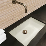 Nantucket Sinks 19 Inch X 11 Inch Undermount Ceramic Sink In Bisque UM-19x11-B - view 4