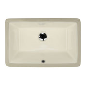 Nantucket Sinks 19 Inch X 11 Inch Undermount Ceramic Sink In Bisque UM-19x11-B