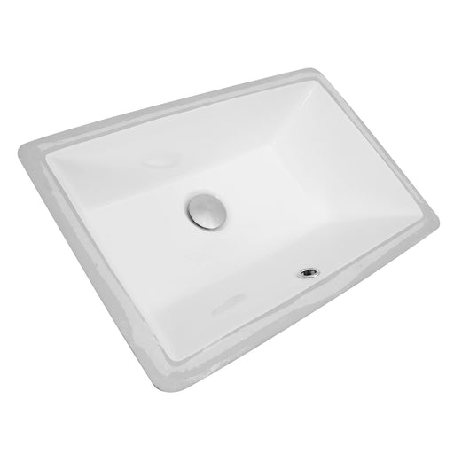 Nantucket Sinks 19 Inch X 11 Inch Undermount Ceramic Sink In White UM-19x11-W - view 2