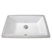 Nantucket Sinks 19 Inch X 11 Inch Undermount Ceramic Sink In White UM-19x11-W - view 3