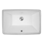 Nantucket Sinks 19 Inch X 11 Inch Undermount Ceramic Sink In White UM-19x11-W