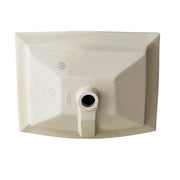 Nantucket Sinks 19.75 Inch Rectangular Arched Front Undermount Ceramic Vanity Sink UM-2016C-W in White - view 3