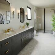 Nantucket Sinks 19.75 Inch Rectangular Arched Front Undermount Ceramic Vanity Sink UM-2016C-W in White - view 6