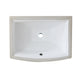 Nantucket Sinks 19.75 Inch Rectangular Arched Front Undermount Ceramic Vanity Sink UM-2016C-W in White