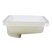 Nantucket Sinks 23.5 Inch Rectangular Undermount Ceramic Vanity Sink UM-2112-W in White - view 4