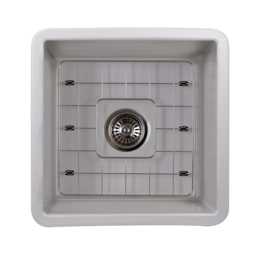 Nantucket Sinks 18-Inch Undermount Fireclay Kitchen Sink - Matte Grey Wellfleet-1818GR - view 2