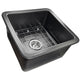 Nantucket Sinks 18-Inch Undermount Fireclay Kitchen Sink - Matte Black Wellfleet-1818MB